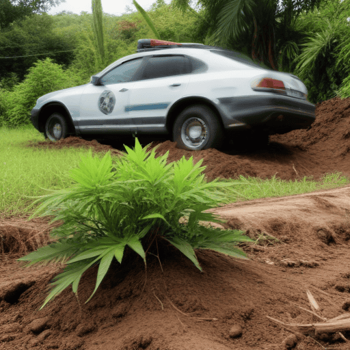 Illustration of 2000+ marijuana plants seized in Navosa