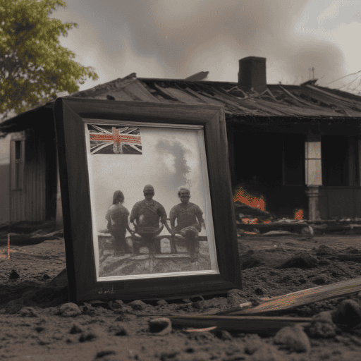 Illustration of $200k House Destroyed in Fire