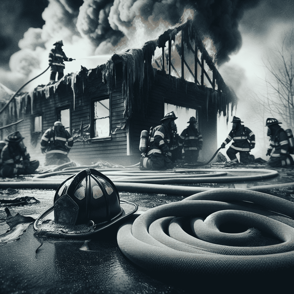 Illustration of $200k House Destroyed in Fire