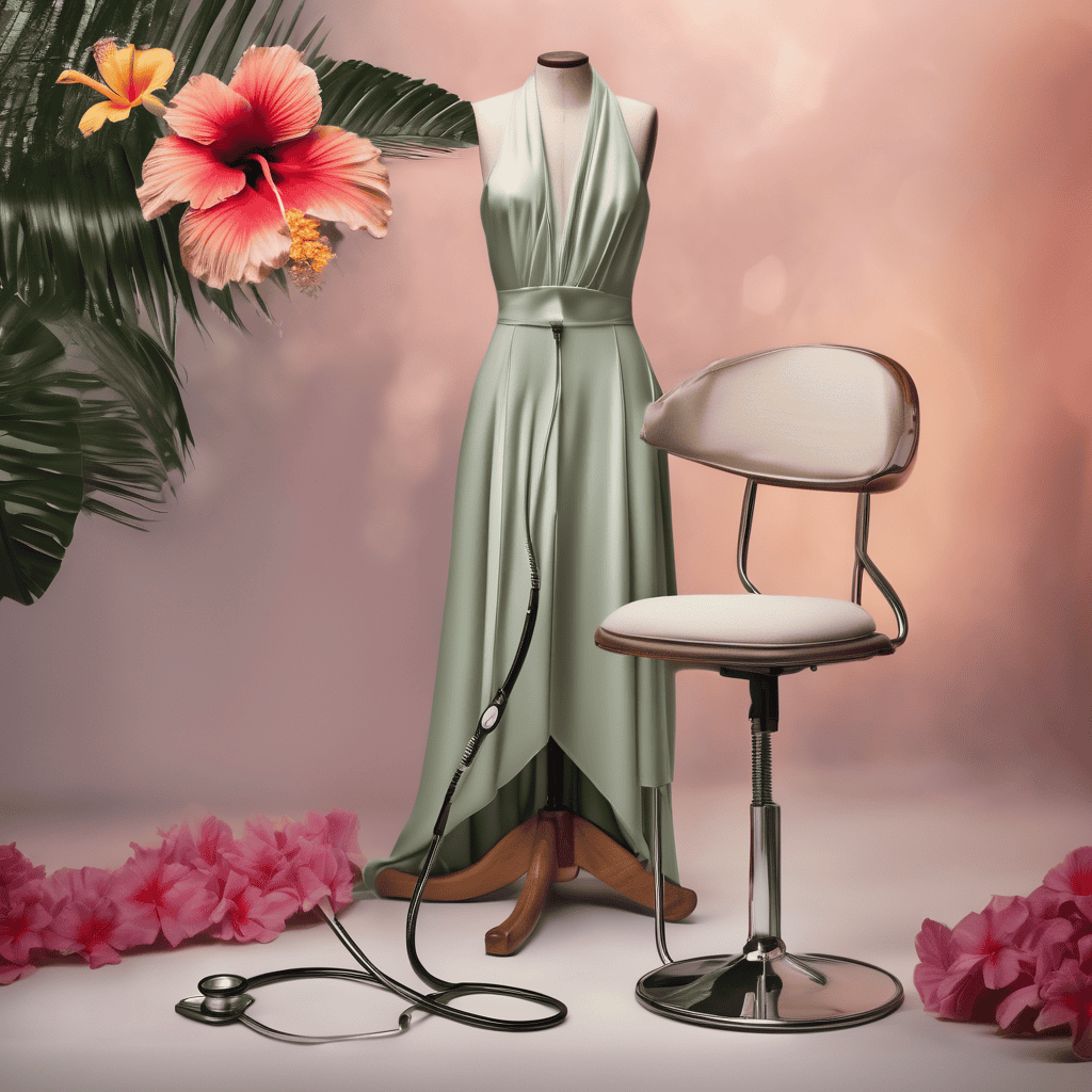 Gitali Ganisha Ram Braces for Hibiscus Crown While Balancing Medicine and Modeling