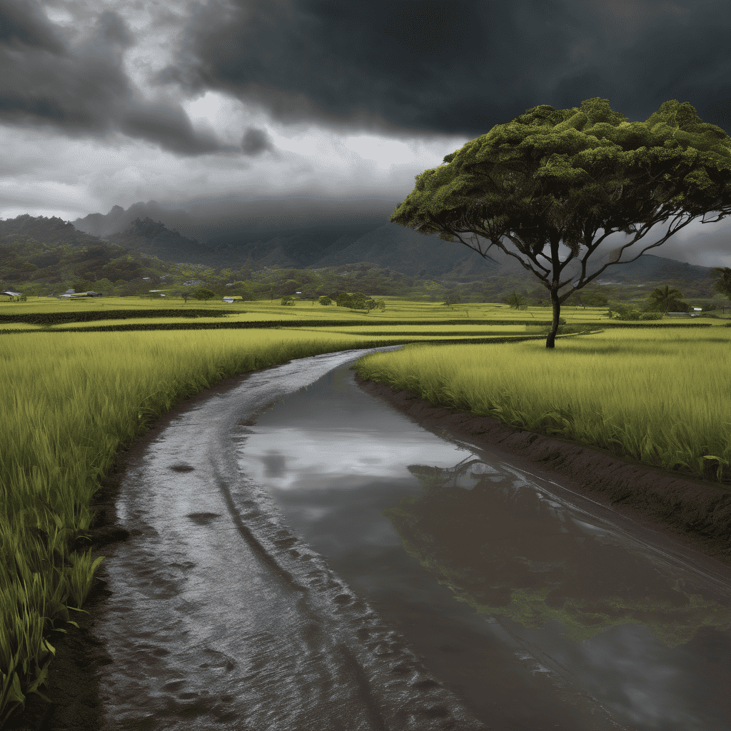 Fiji Weather Update: Trough of Low Pressure Brings Widespread Showers, Thunderstorms, and Local Flood Risk Across Fiji Through Tuesday