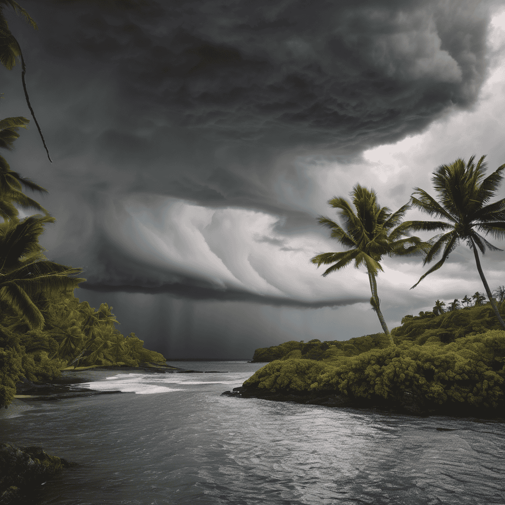 Fiji Weather Bulletin: Strong Easterly Winds Up to 45km/h with Heavy Rain and Thunderstorms Across Eastern Fiji Islands and Flash Flood Risk