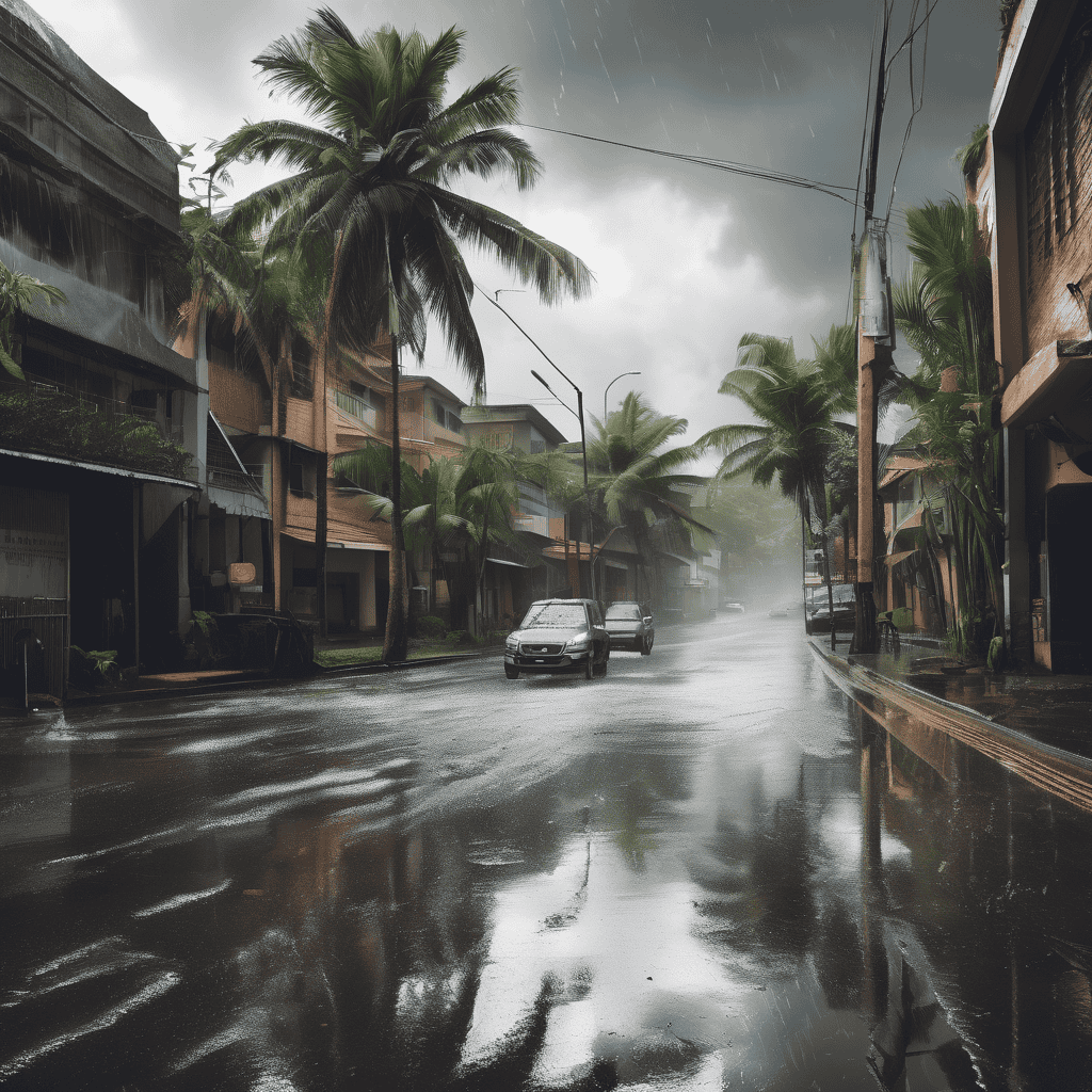 Fiji Weather Alert: Strong Easterly Winds and Heavy Rain with Flash Flood Risk Across Eastern Kadavu, Viti Levu, Taveuni, Vanua Levu, Yasawa, Lau and Lomaiviti Islands