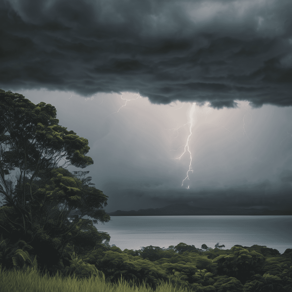 Fiji Weather Forecast: Cloudy with Showers and Isolated Thunderstorms as Trough Approaches, Possible Heavy Falls Monday