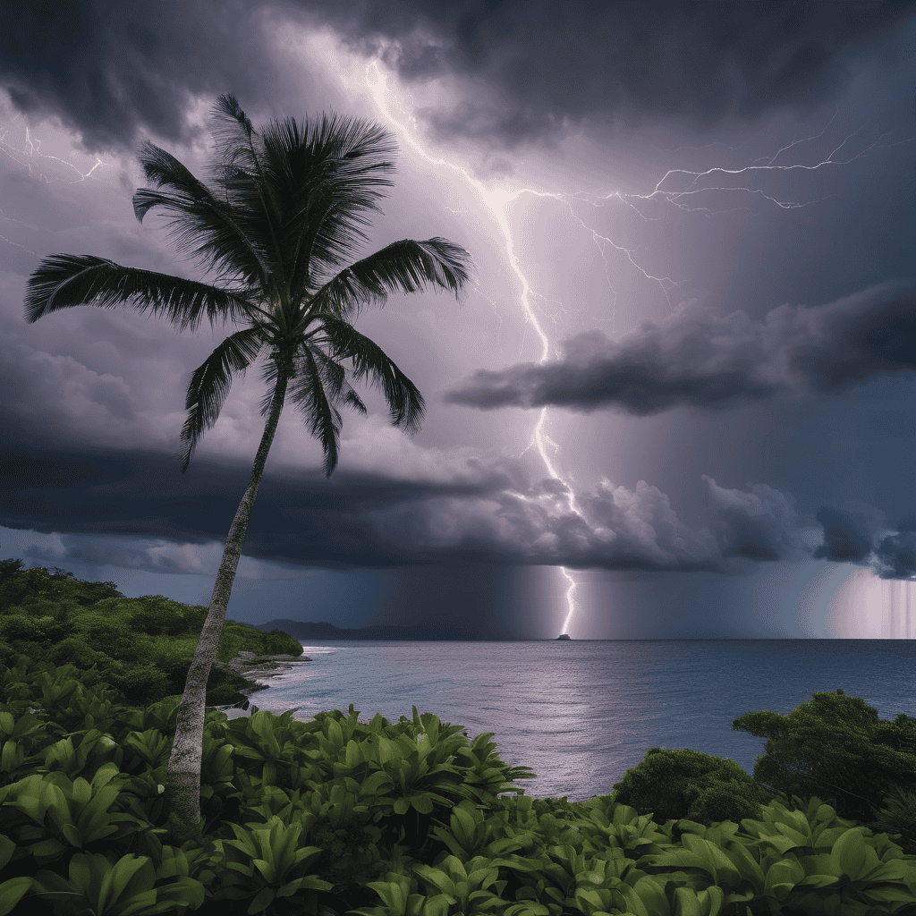 Fiji Weather Bulletin: Cloudy With Showers and Thunderstorms Across Fiji Islands with Potential Flash Flooding Under Northeasterly Winds