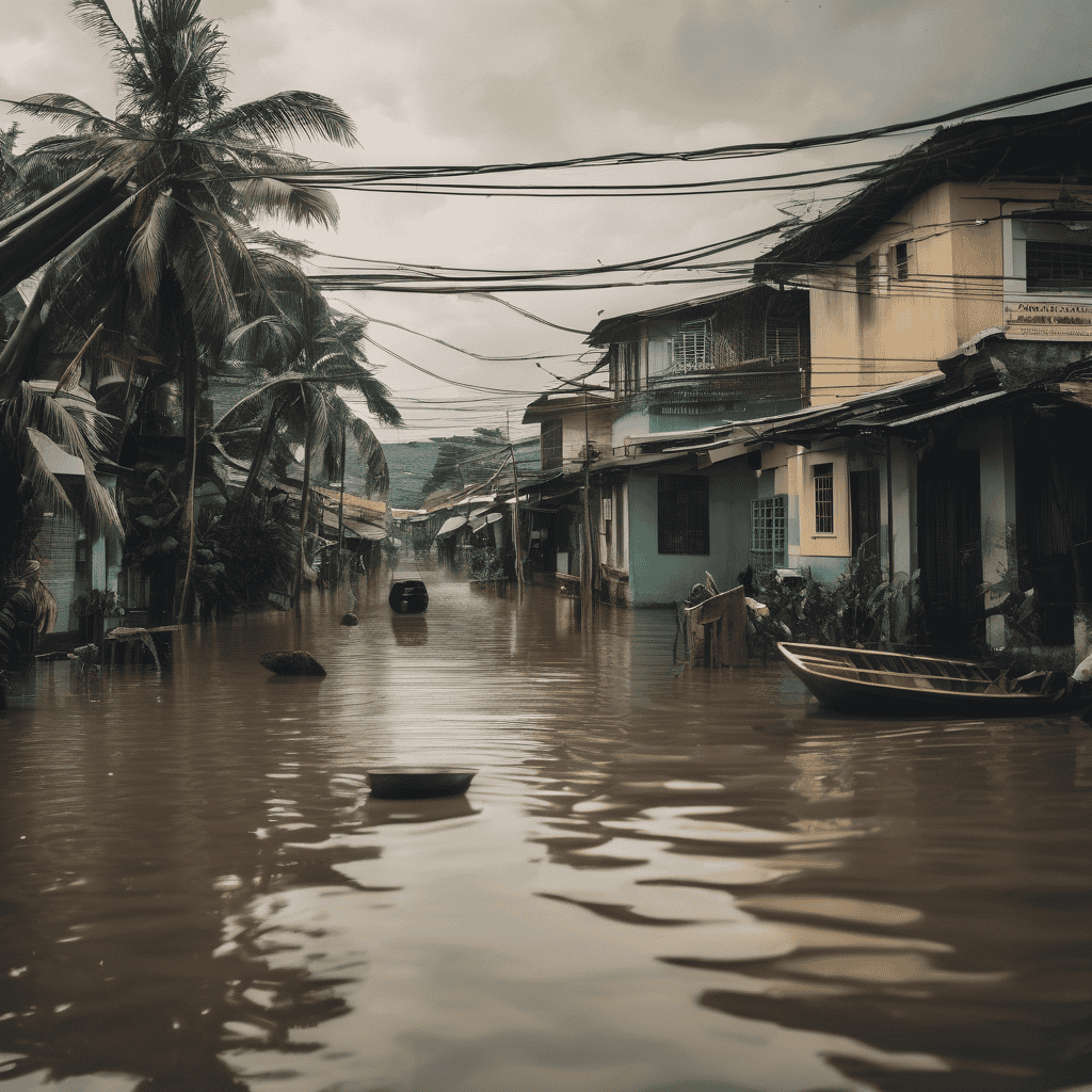 Central Vietnam Floods Deepen as Typhoon Kajiki Approaches