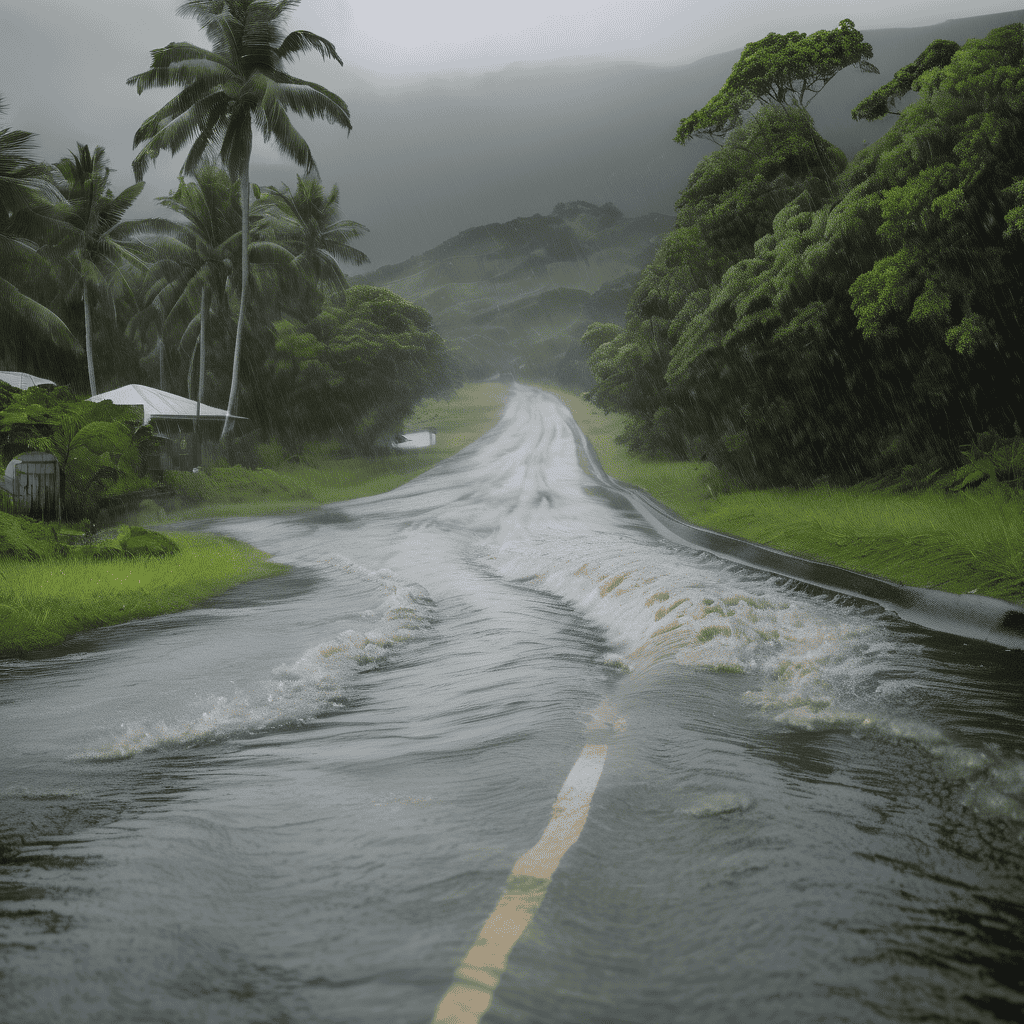 Fiji Heavy Rain Alert: Flash Flood Risk Across Eastern Viti Levu, Yasawa, Northern Division and Surrounding Islands