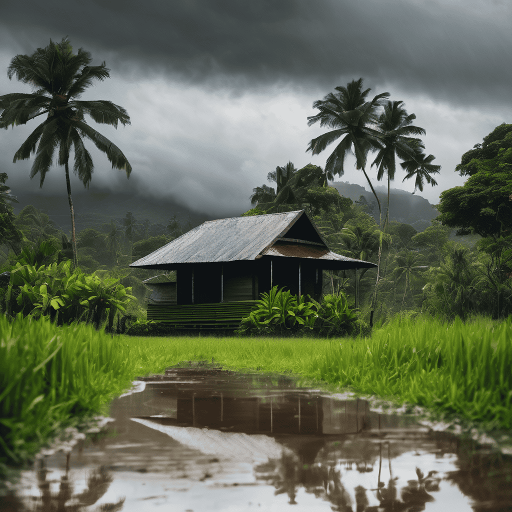 Fiji Heavy Rain Alert Issued for Eastern Half of Viti Levu with Thunderstorms and Flood Risk