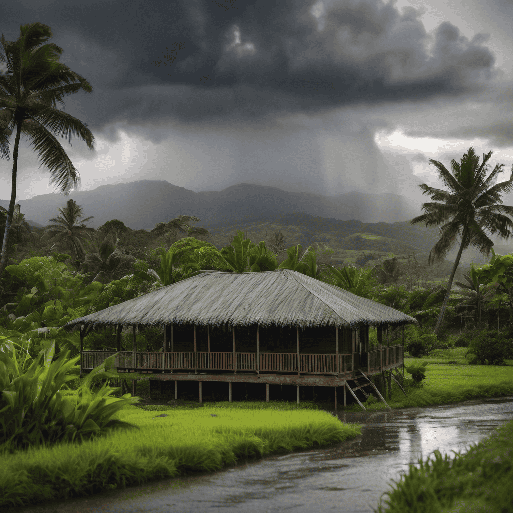 Fiji Weather Bulletin: Heavy Rain Warning in Effect for Northern Division, Lau and Lomaiviti; Thunderstorms and Flood Risk Today