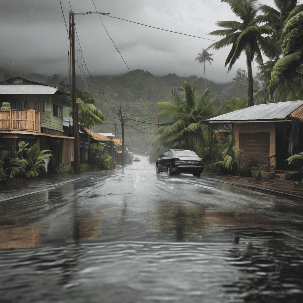 Fiji Heavy Rain Alert Issued for Yasawa, Eastern Viti Levu and Northern Division with Flash Flood Risk