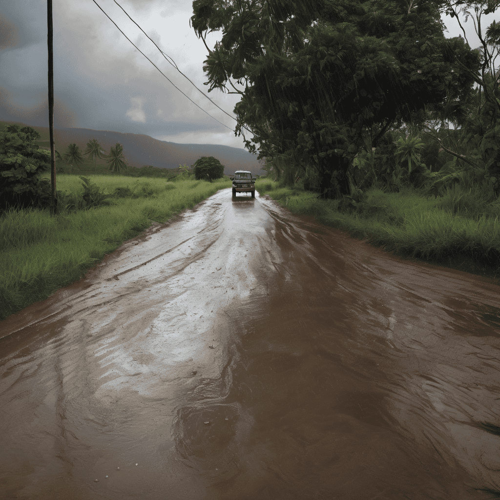 Fiji Heavy Rain Alert: Flash Flood Risk in Yasawa, Eastern Viti Levu, Northern Division, Lau and Lomaiviti