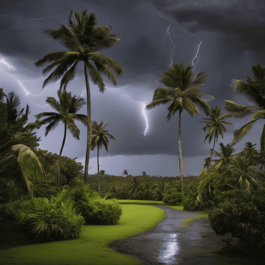 Fiji Weather Forecast: Widespread Showers and Thunderstorms with Heavy Rainfall Across Fiji Islands as Winds Shift to Easterly