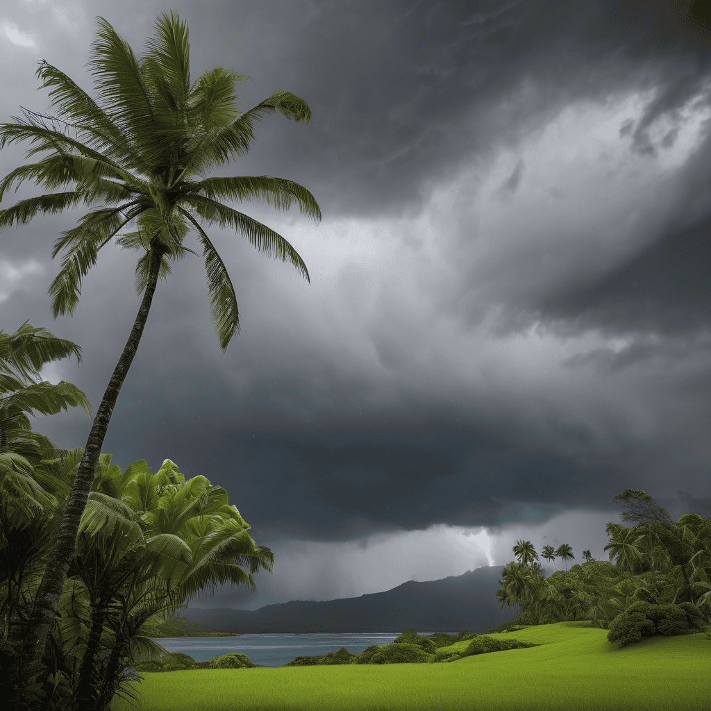 Fiji Weather Forecast: Thunderstorms with Heavy Falls Expected in Viti Levu and Vanua Levu Under Moist Northeasterly Winds