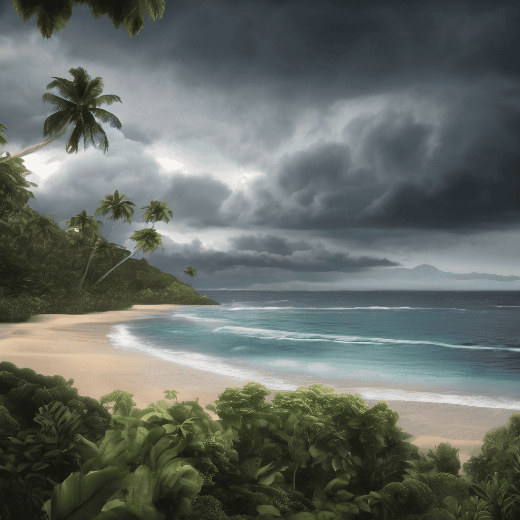 Fiji Weather Forecast: Cloudy Conditions with Showers and Thunderstorms Across Fiji, Heavy Falls in Viti Levu and Vanua Levu with Northeasterly Winds and Moderate Seas