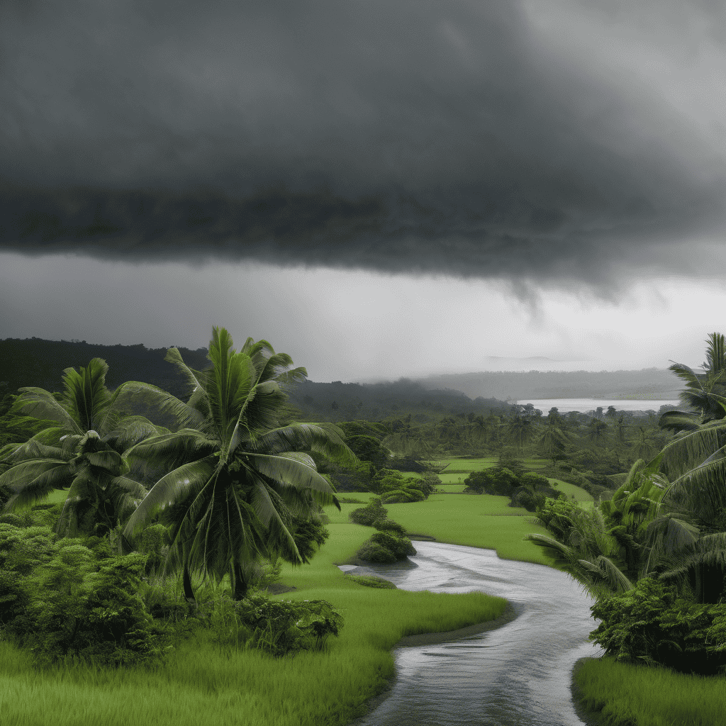 Fiji Weather Alert: Heavy Rain Warning Across Fiji Group and Strong Wind Warnings for Macuata, Taveuni, Lau, Lomaiviti and Rotuma with Flash Flood Risk