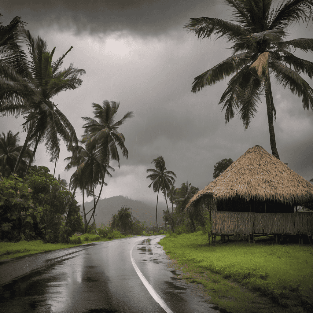 Fiji Weather Alert: Strong Winds Up to 45km/h and Heavy Rain Warnings Across Northern and Eastern Fiji and Rotuma