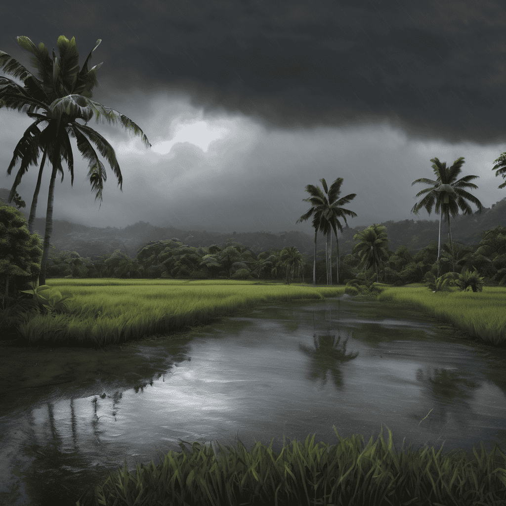 Heavy Rain Alert in Southern and Eastern Fiji as Trough Approaches, Thunderstorms and Flood Risk