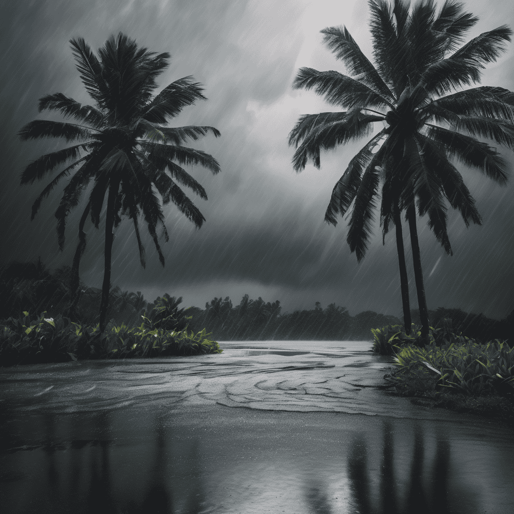 Fiji Heavy Rain Alert in Effect for Northern Division, Northern Lau Group, Eastern Viti Levu, Lomaiviti and Yasawa Group with Flash Flood and Thunderstorm Risk