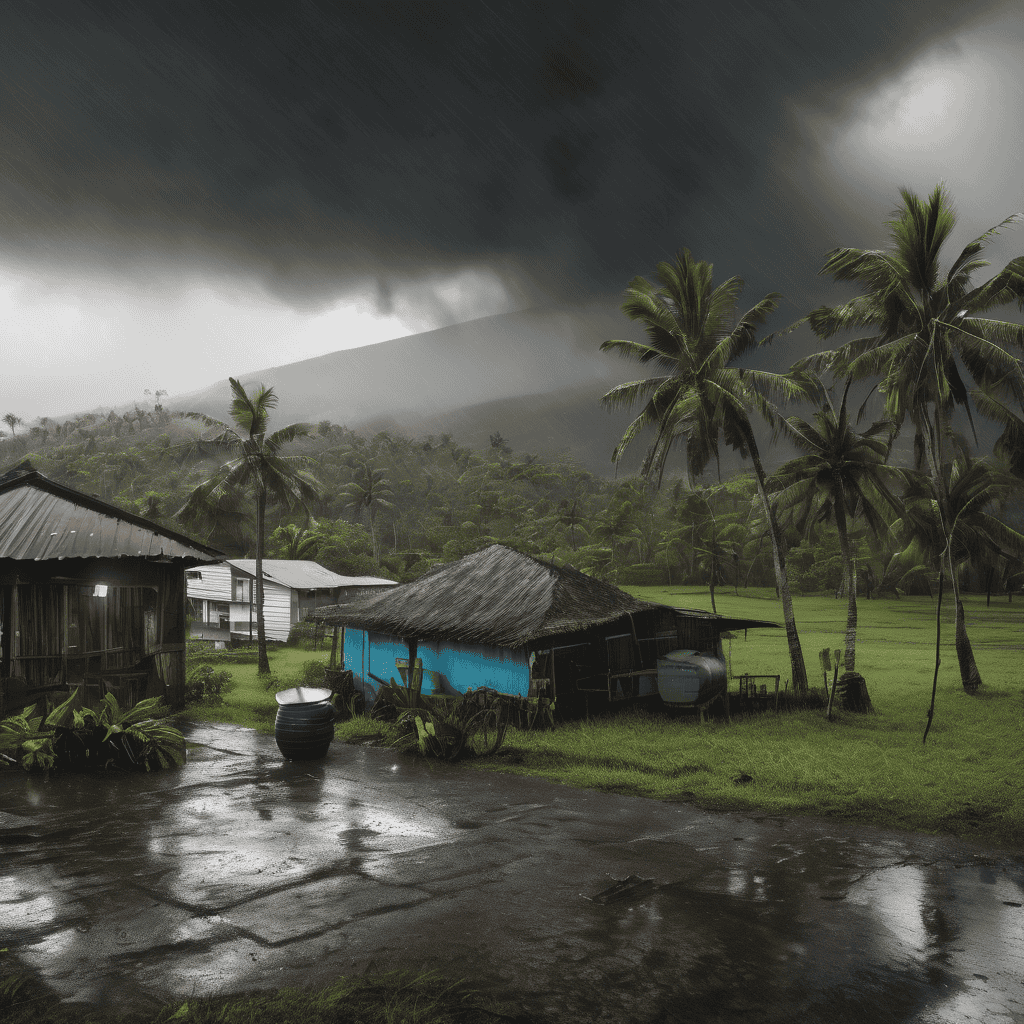 Fiji Weather Alert: Heavy Rain Across Fiji Group with Flash Flood Risk