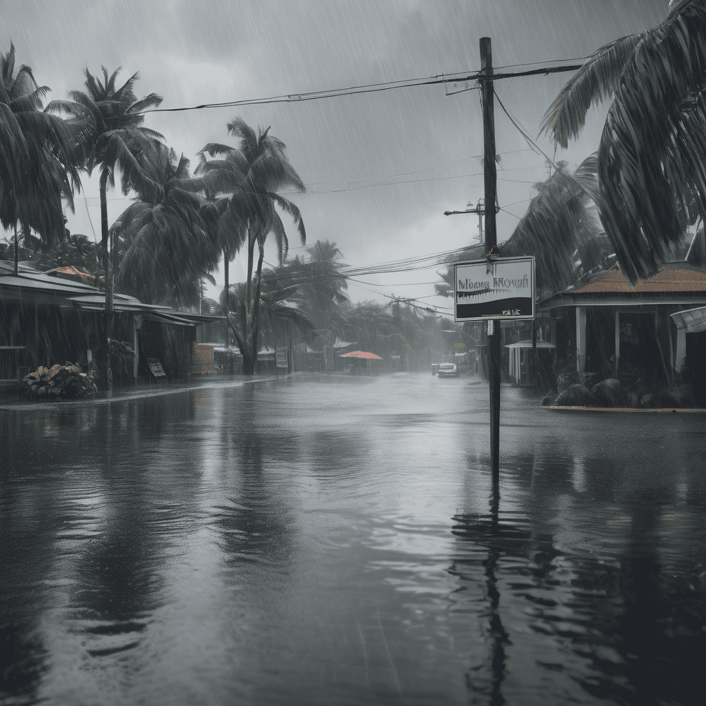 Fiji Heavy Rain Alert Persists as Trough Brings Widespread Rain and Flood Risk