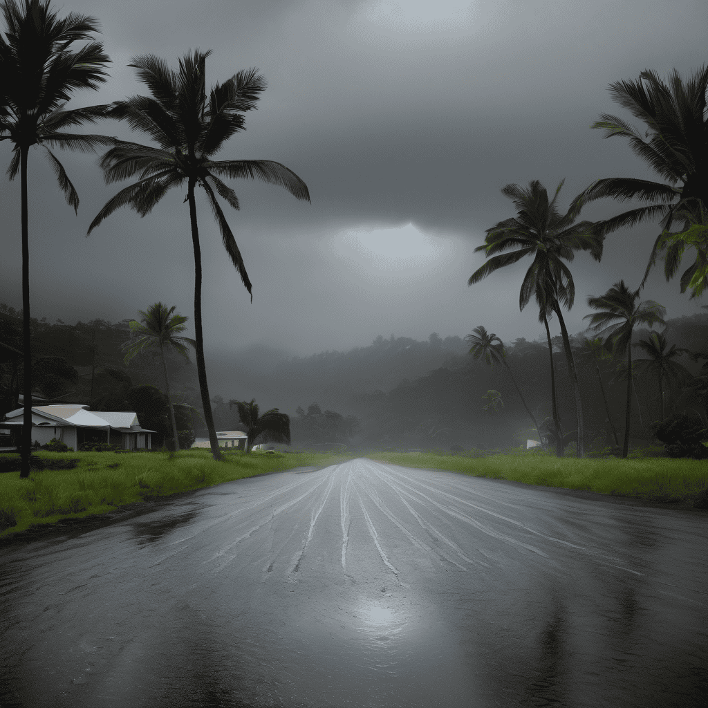 Fiji Heavy Rain Alert in Force Across the Fiji Group with Flash Flood Risk and Widespread Thunderstorms