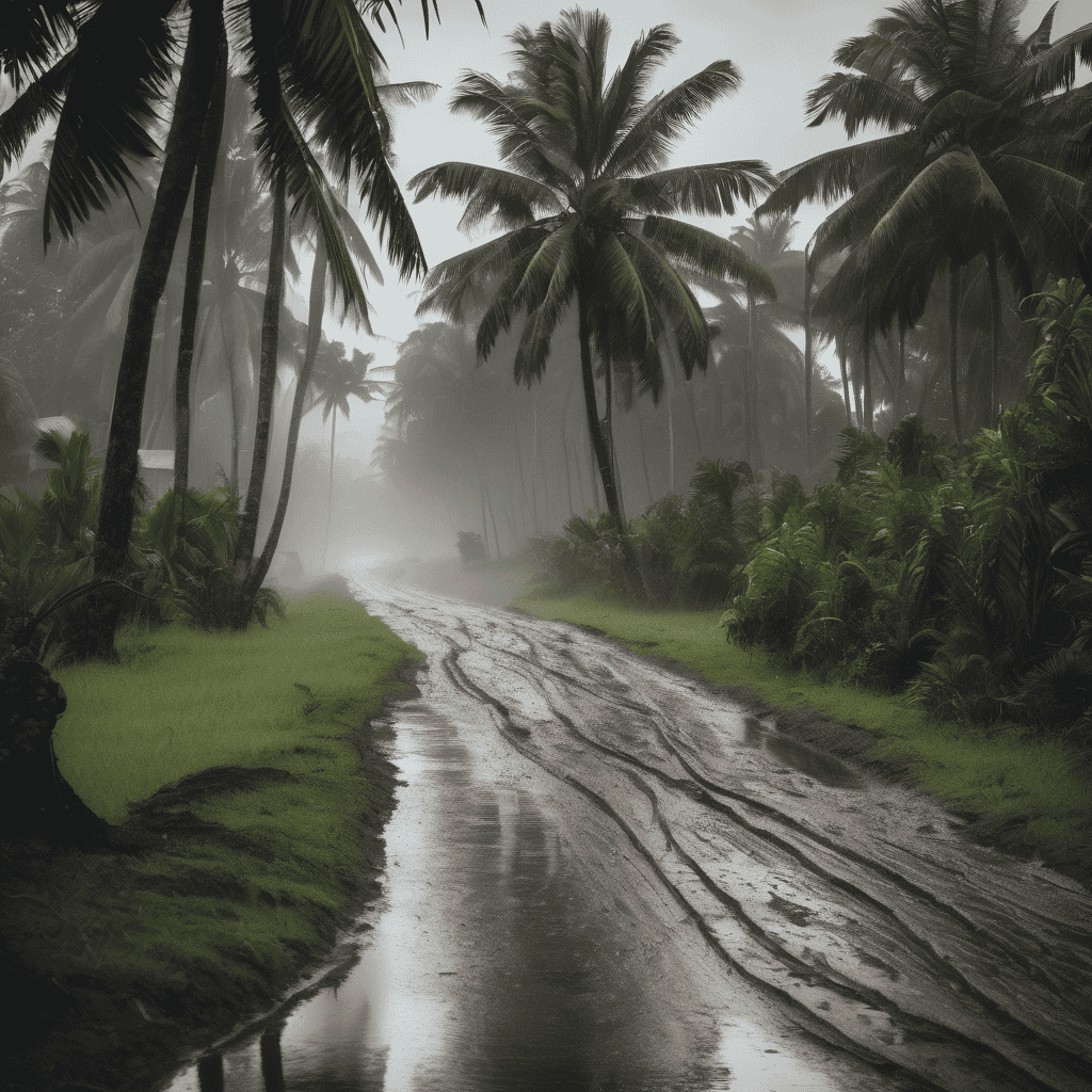 Fiji Heavy Rain Alert Remains in Effect Across the Fiji Group with Flash Flood Risk