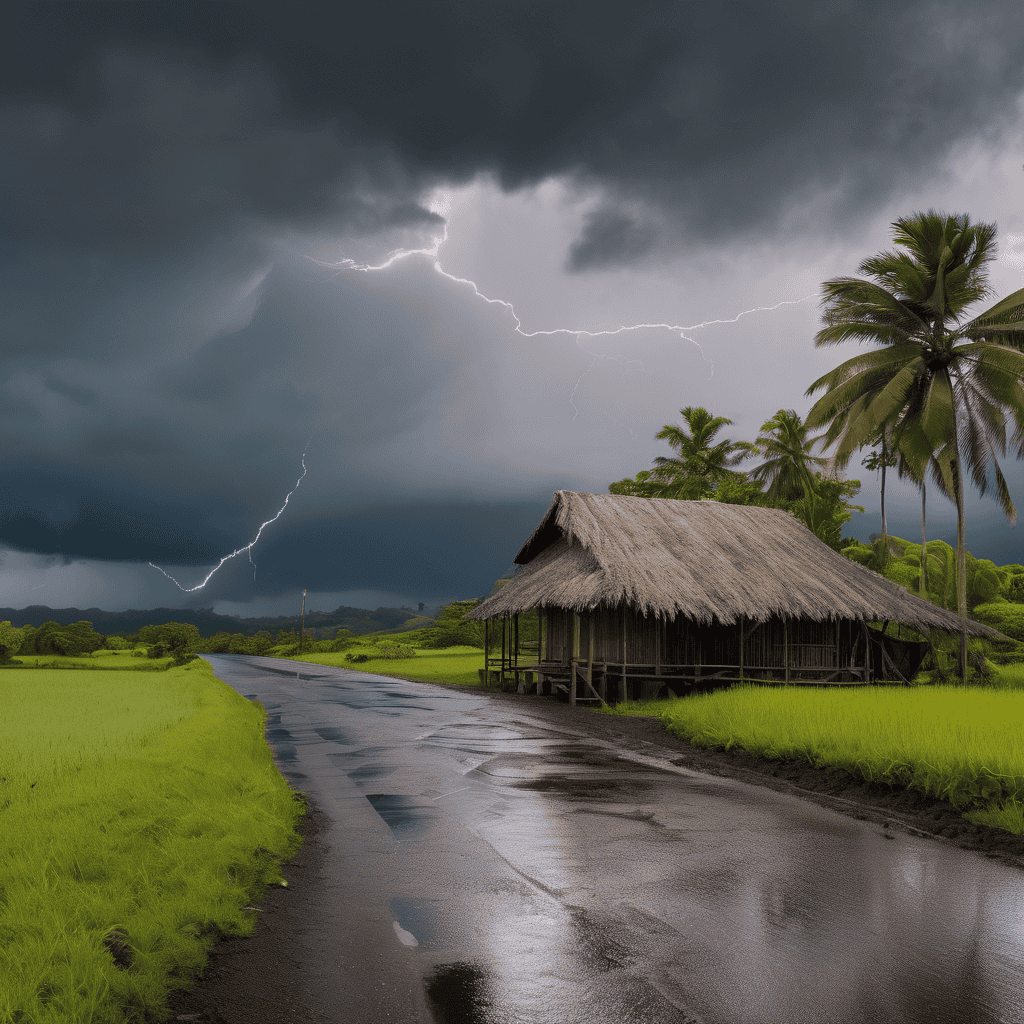 Fiji Weather Update: Weak Trough Brings Showers, Thunderstorms and Flash Flood Risk Across Northern Fiji