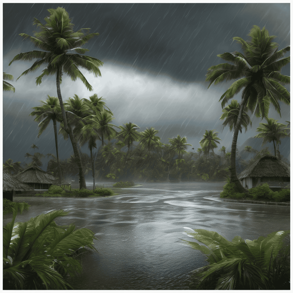 Fiji Weather Bulletin: Trough Brings Widespread Showers, Thunderstorms and Flood Risk Across Eastern and Northern Islands