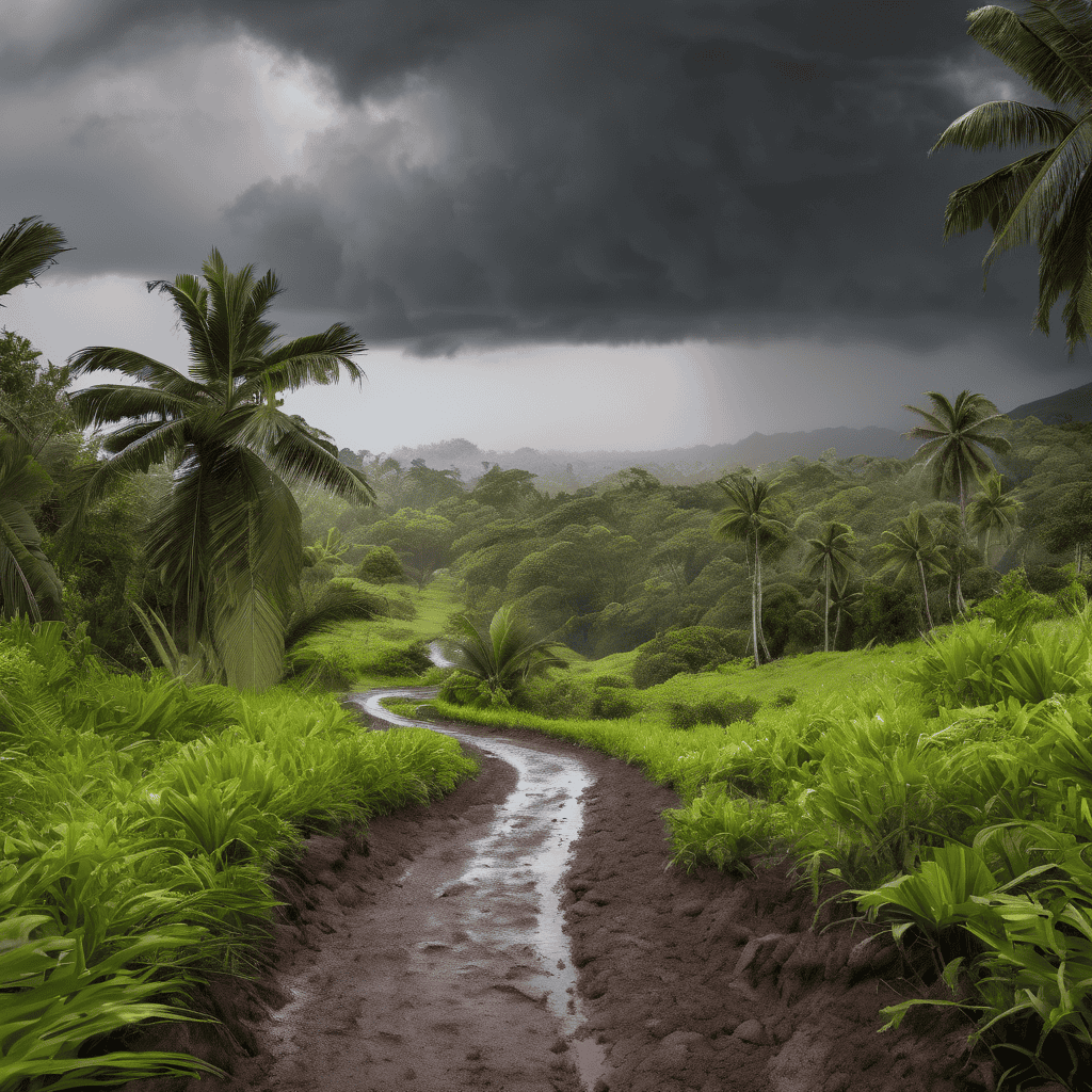 Fiji Weather Forecast: Trough of Low Pressure Brings Widespread Showers and Thunderstorms with Local Flood Risk Across Eastern and Northern Fiji