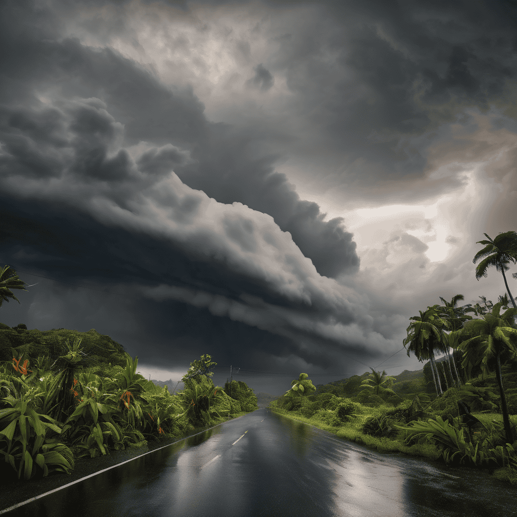 Fiji Weather Alert: Heavy Rain and Thunderstorms Across Northern Division, Lau, Lomaiviti, Kadavu and Rotuma with Flood Risk