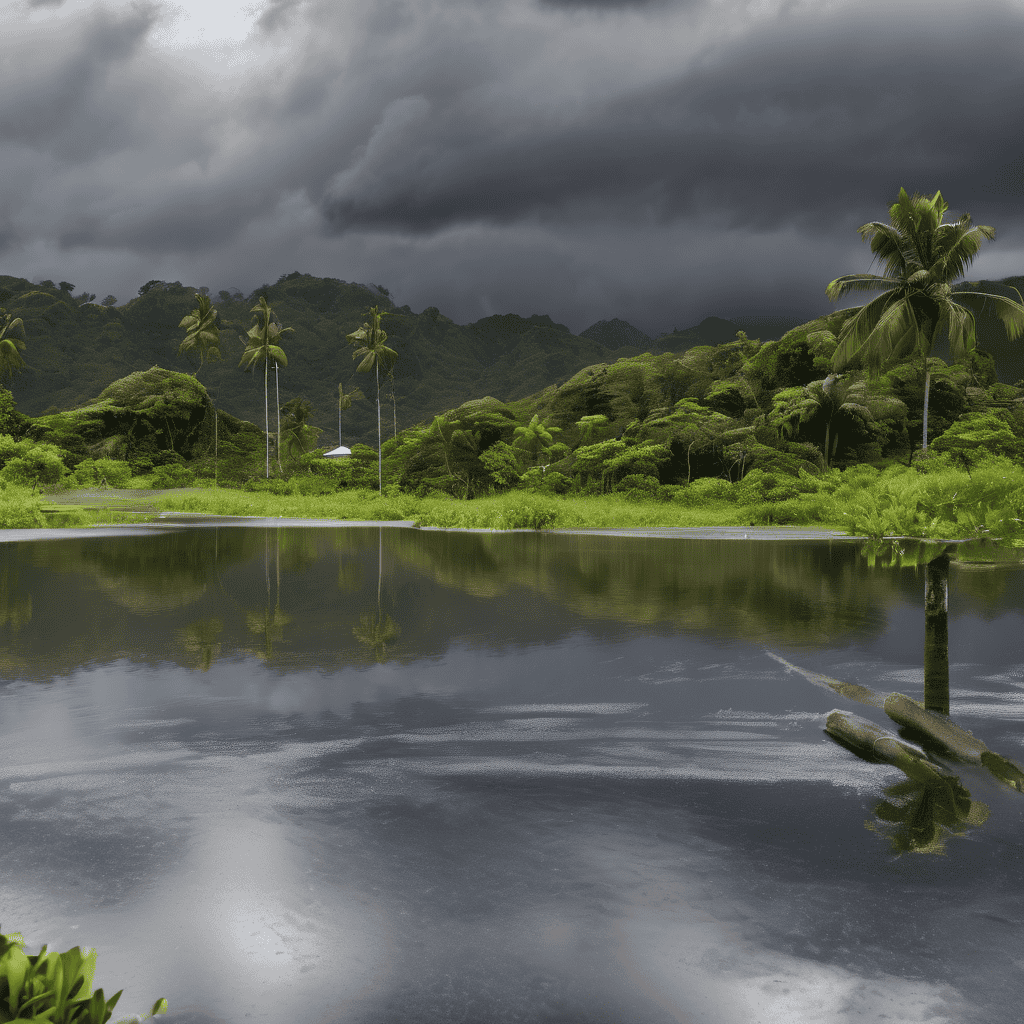 Fiji Heavy Rain Alerts Issued for Northern Division, Lau, Lomaiviti, Kadavu and Rotuma with Flood Risk