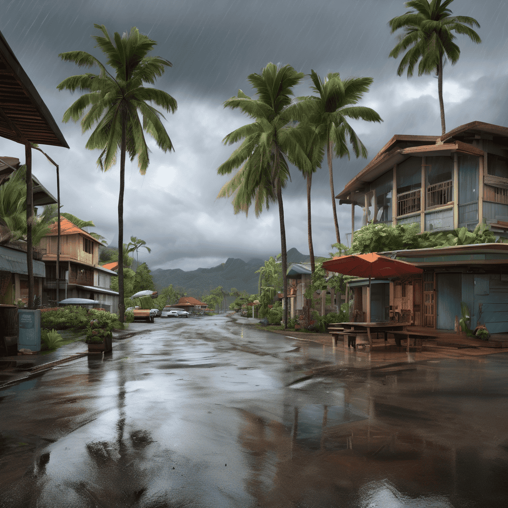 Fiji Weather Forecast: Cloudy Periods with Showers, Isolated Thunderstorms and Flash Flood Risk