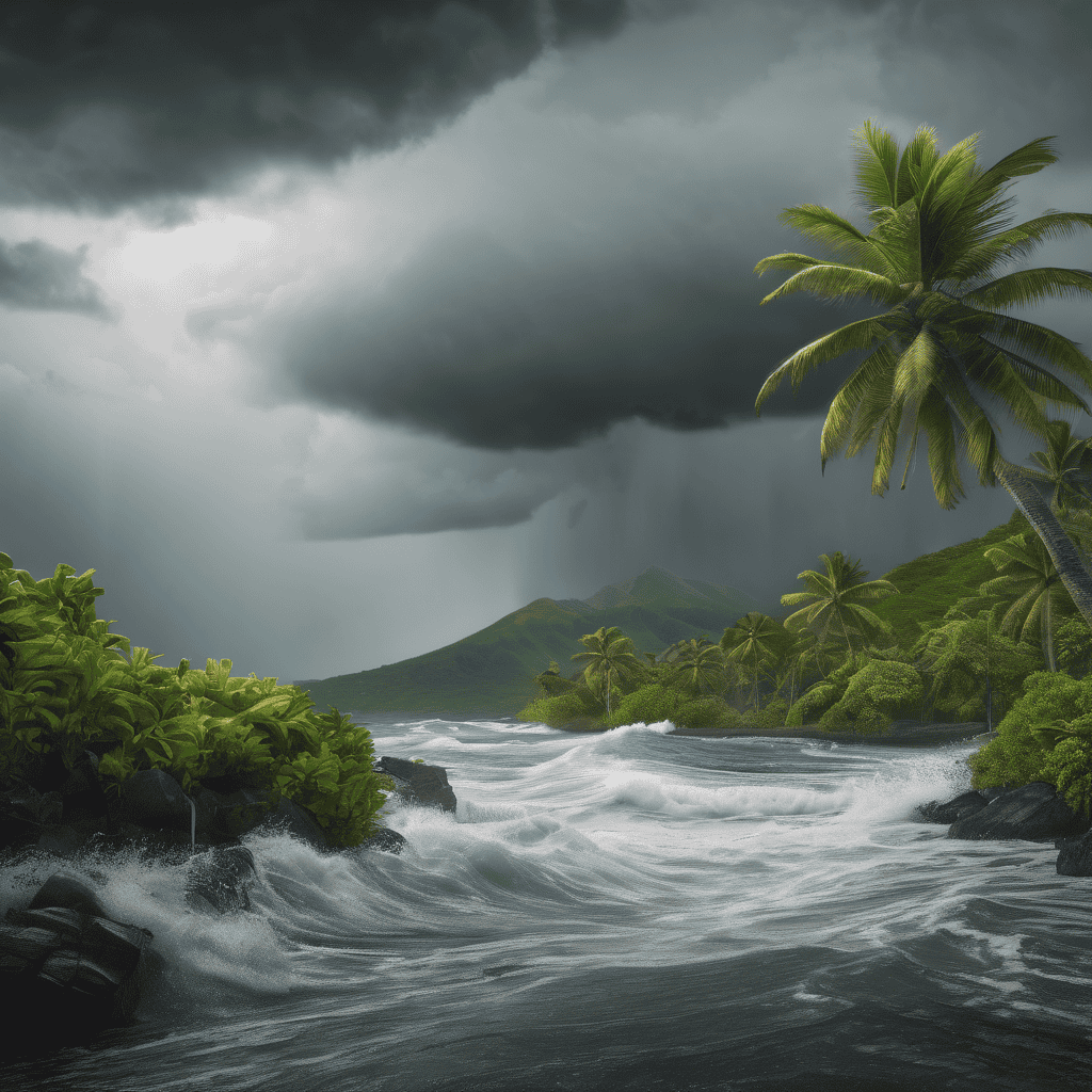 Fiji Weather Bulletin: Heavy Rain and Flash Flood Warning with Strong Winds for the Entire Fiji Group