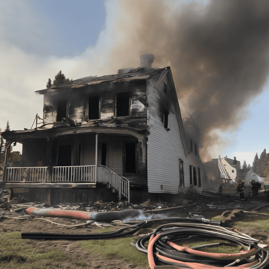 Neighbors Help Evacuate Elderly Woman as Six-Bedroom Home Is Destroyed by Fire