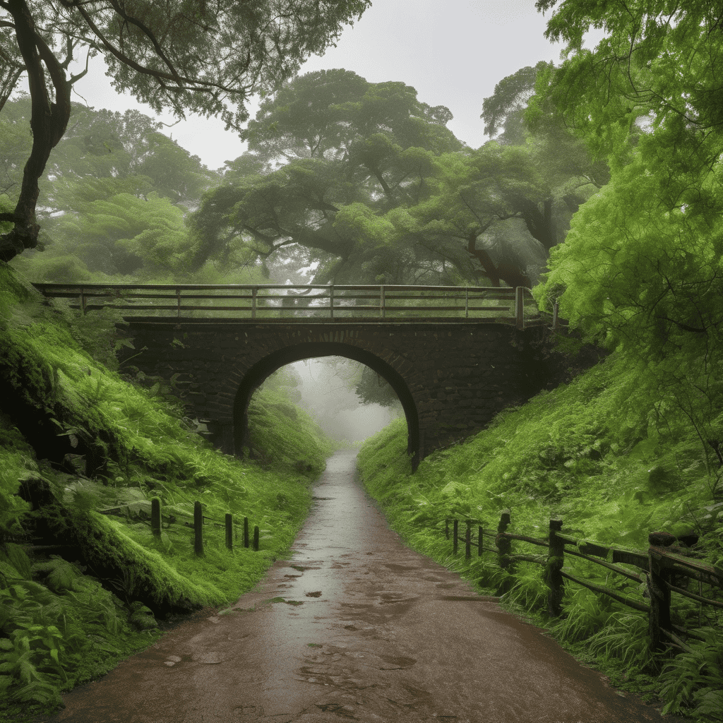 Rain Tree Blocks Saru Bridge, Leaving 300 Residents Cut Off