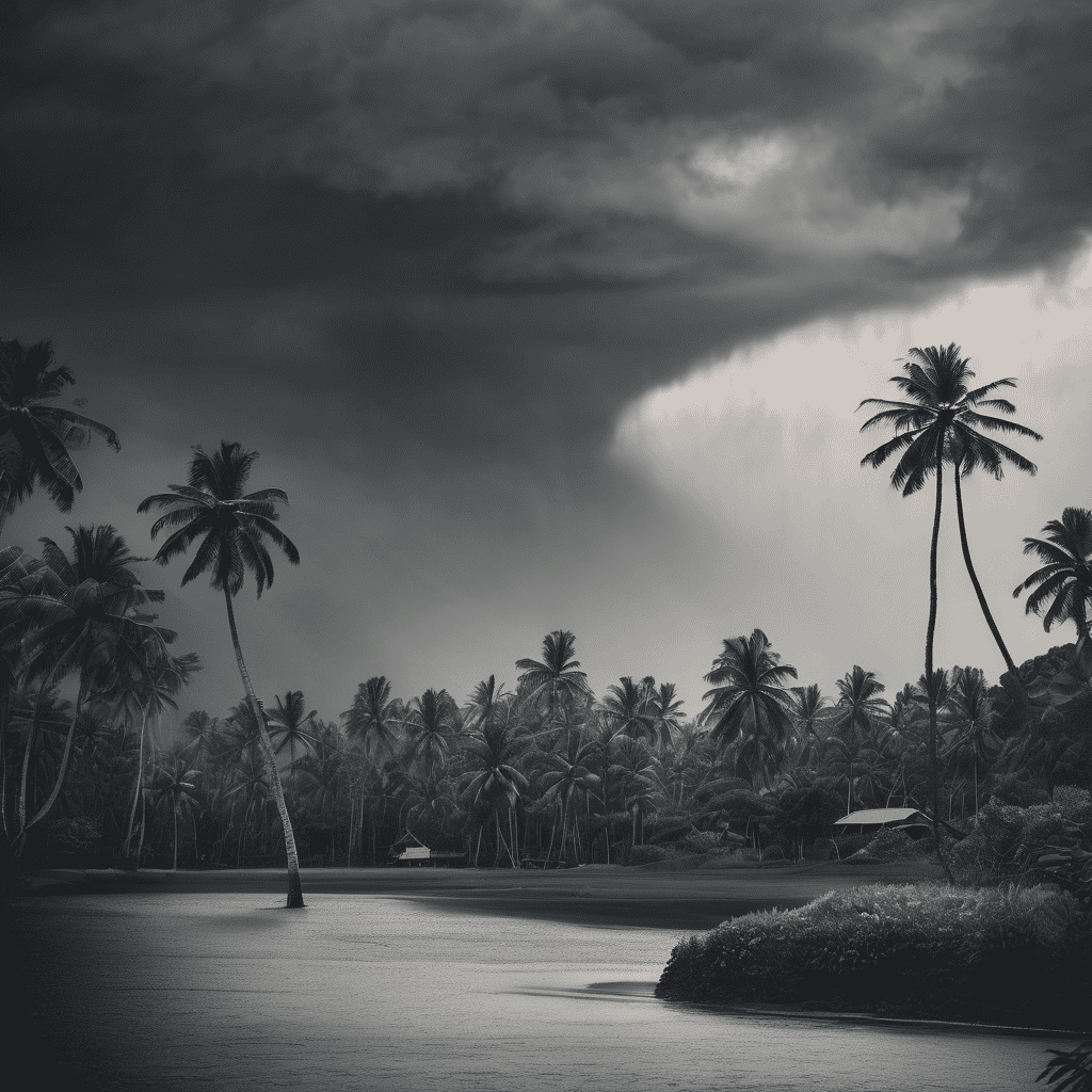 Fiji Weather Update: Heavy Rain and Flash Flood Warnings with Strong Northwest Winds Across Fiji Through the Weekend