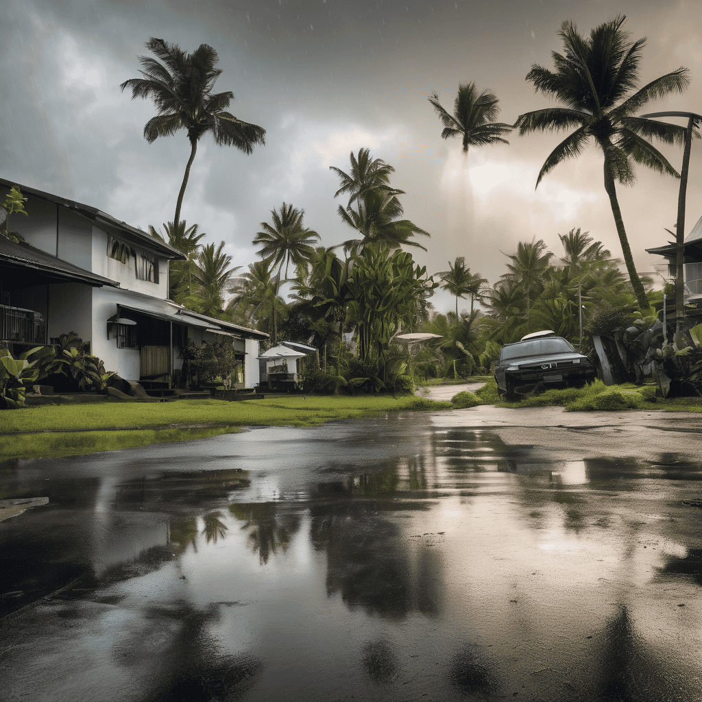 Fiji Weather Alert: Heavy Rain and Flash Flood Warnings in Effect Across Fiji with Strong Winds