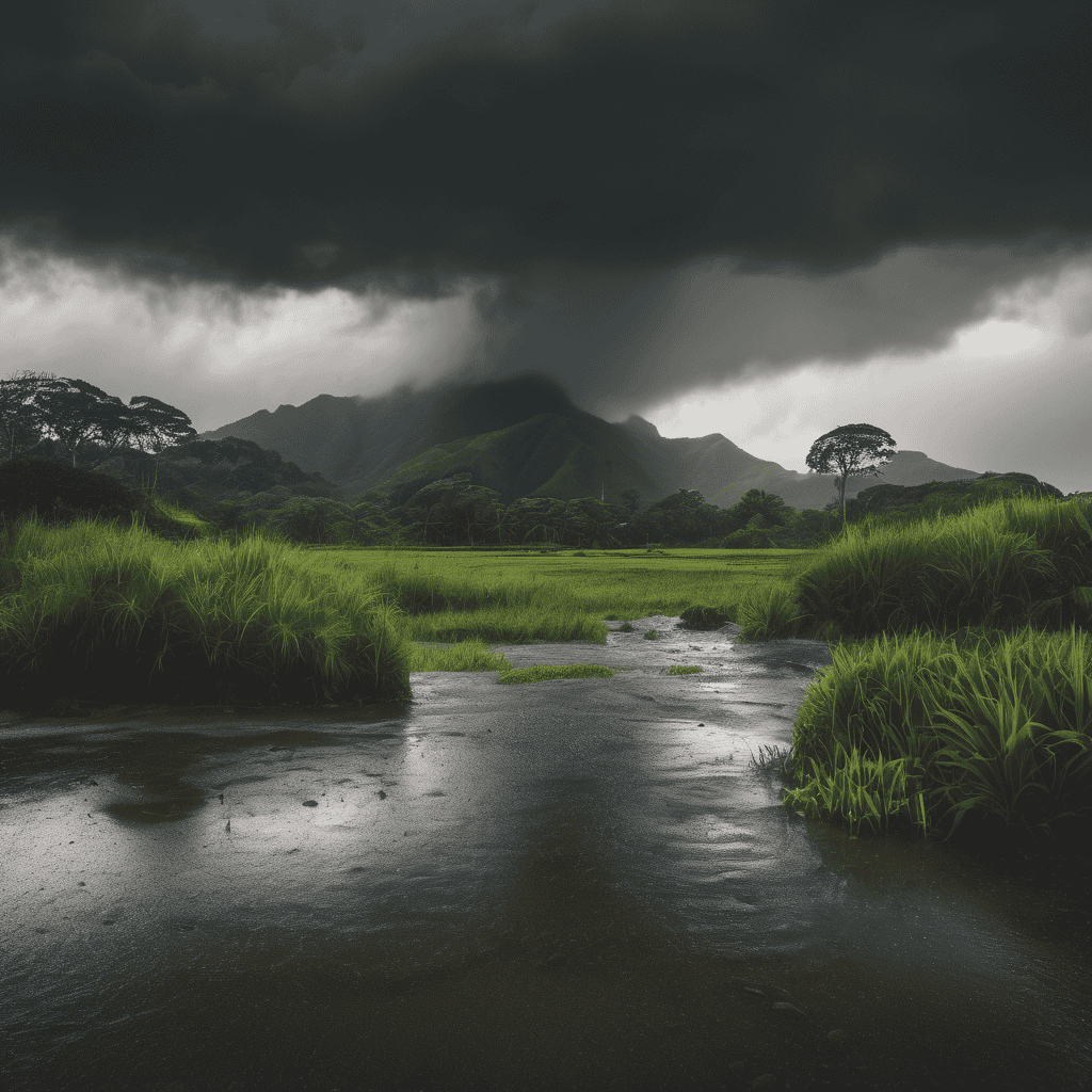 Heavy Rain Alert in Northern and Eastern Fiji with Thunderstorms and Flood Risk