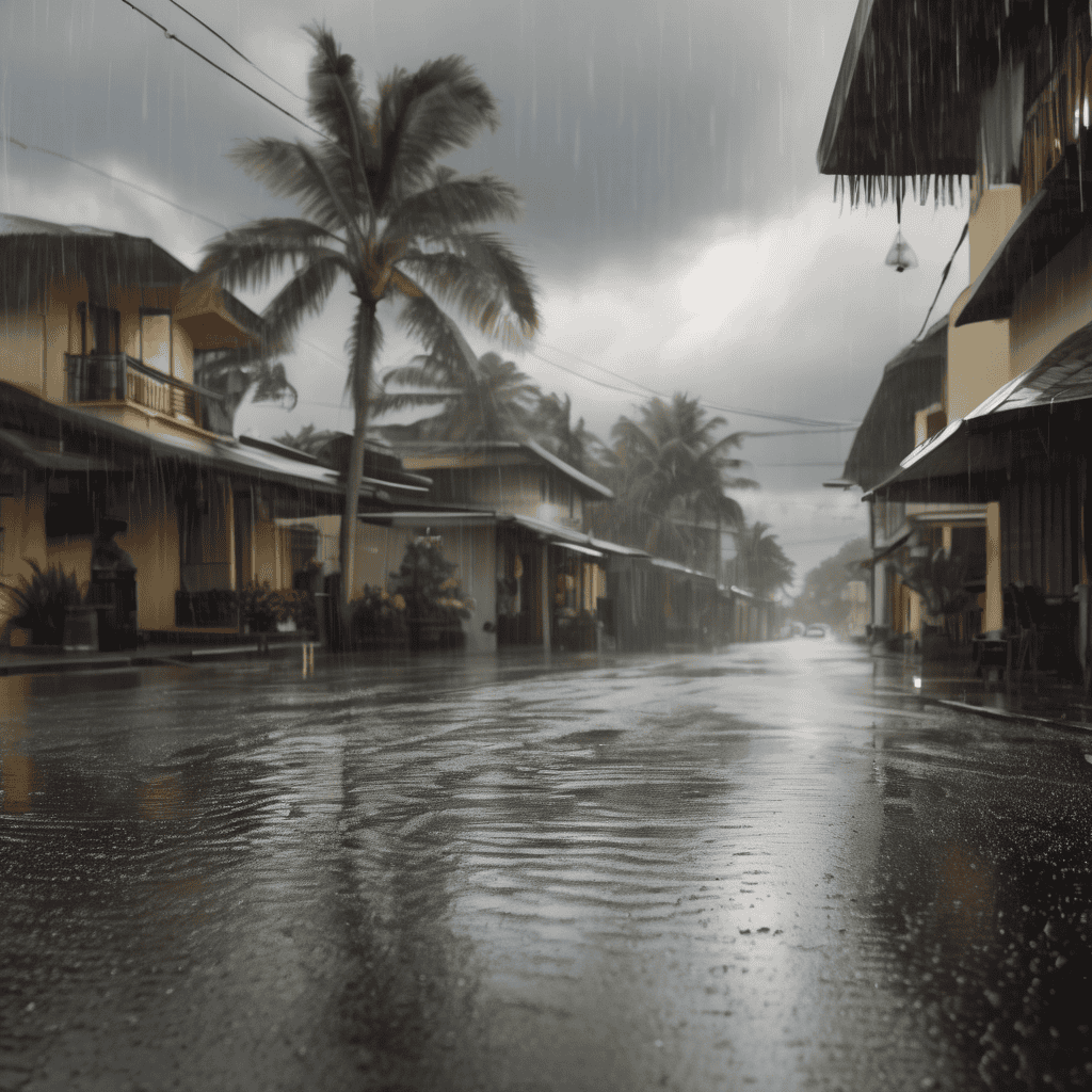Fiji Weather: Heavy Rain Alert for Eastern and Northern Regions with Thunderstorms and Flash Flood Risk
