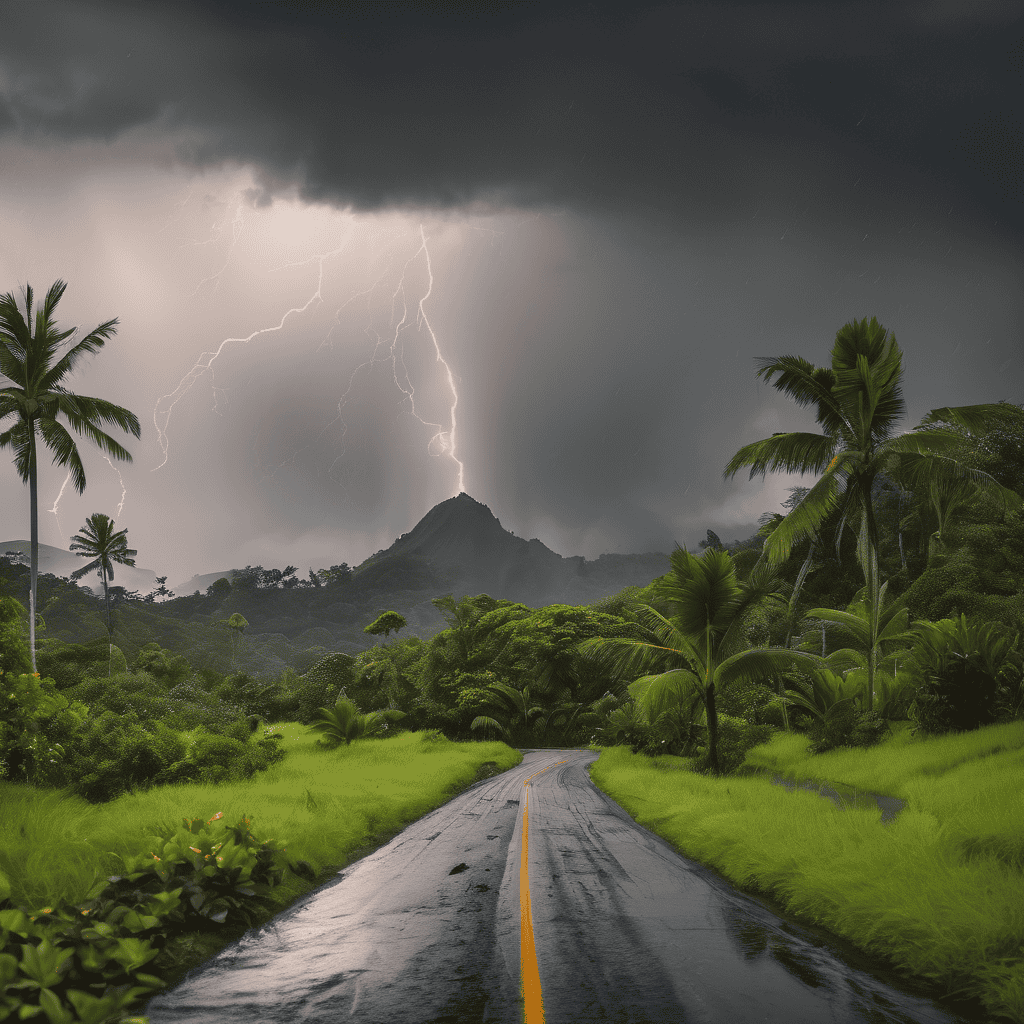 Fiji Weather Forecast: Severe Afternoon Thunderstorms with Heavy Rainfall and Flash Flood Risk Across the Fiji Islands