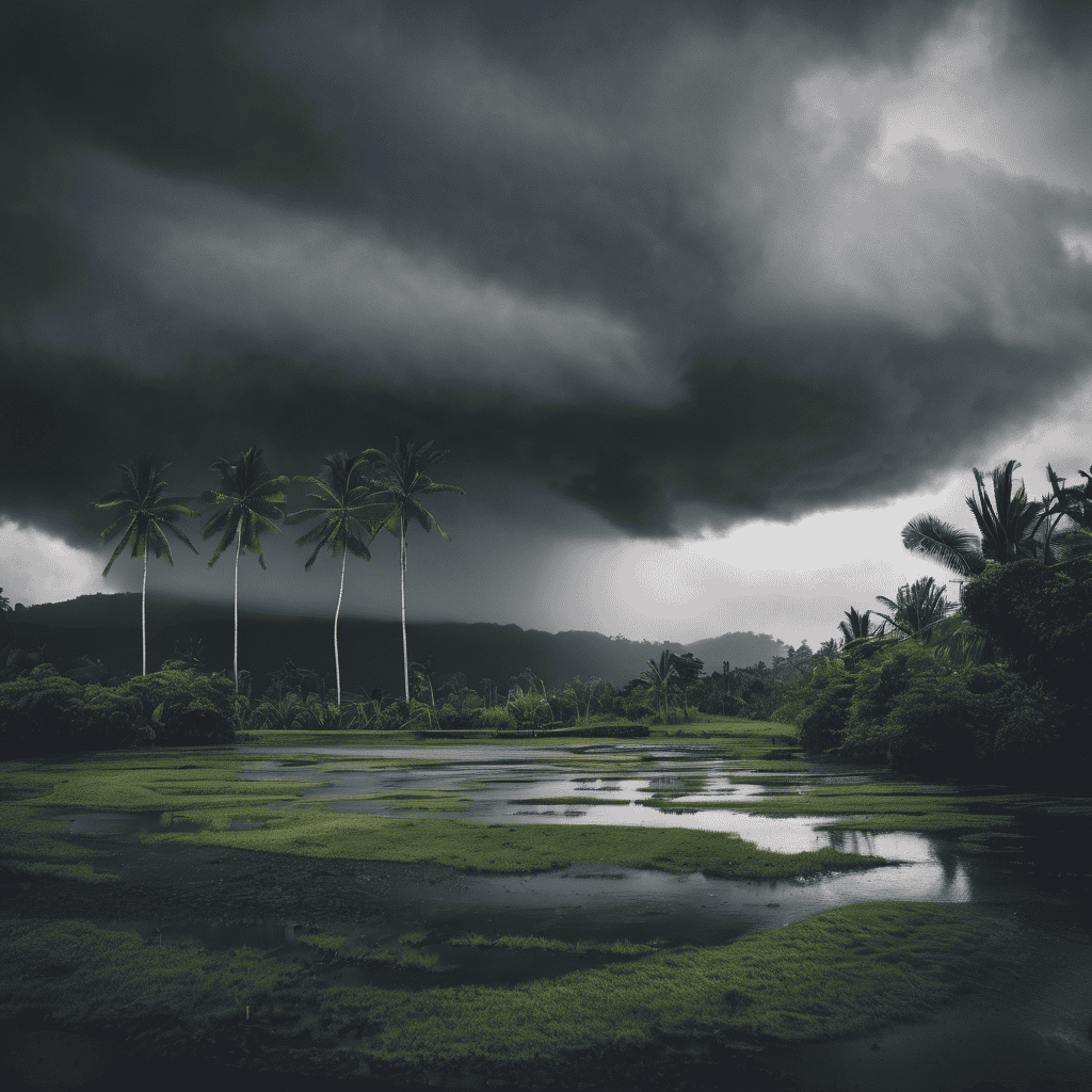 Severe Thunderstorm Warning for Heavy Rain in Eastern Viti Levu, Fiji: Flash Flood Risk from Navua to Suva, Nausori, Korovou, Natadradave and Naitasiri