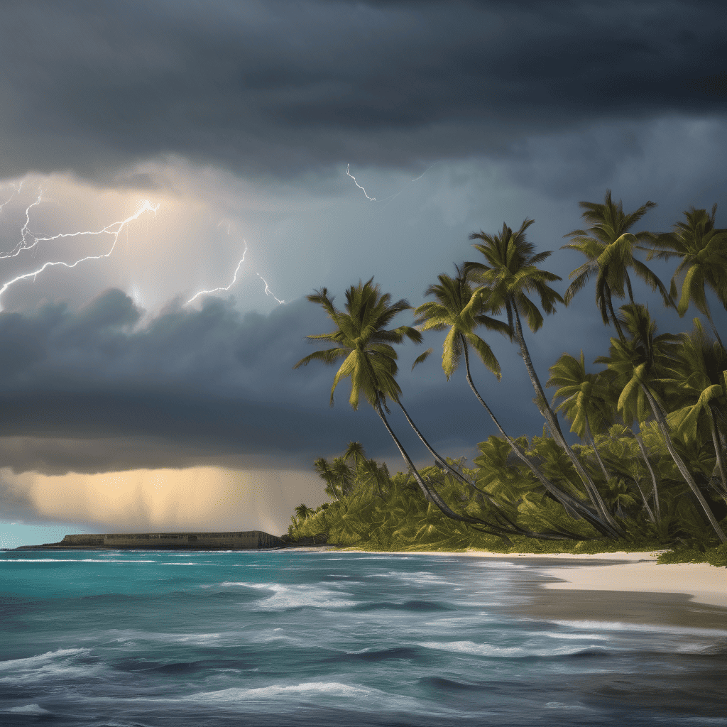 Fiji Weather Forecast: Cloudy with Brief Showers Across Fiji Islands, Southeast Winds and Thunderstorm Risk
