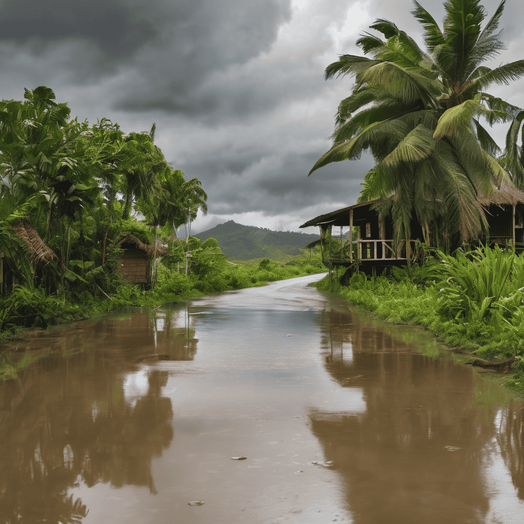 Fiji Heavy Rain Alert in Effect for Vanua Levu, Taveuni, Lau Group and Rotuma with Thunderstorms and Flooding Risk