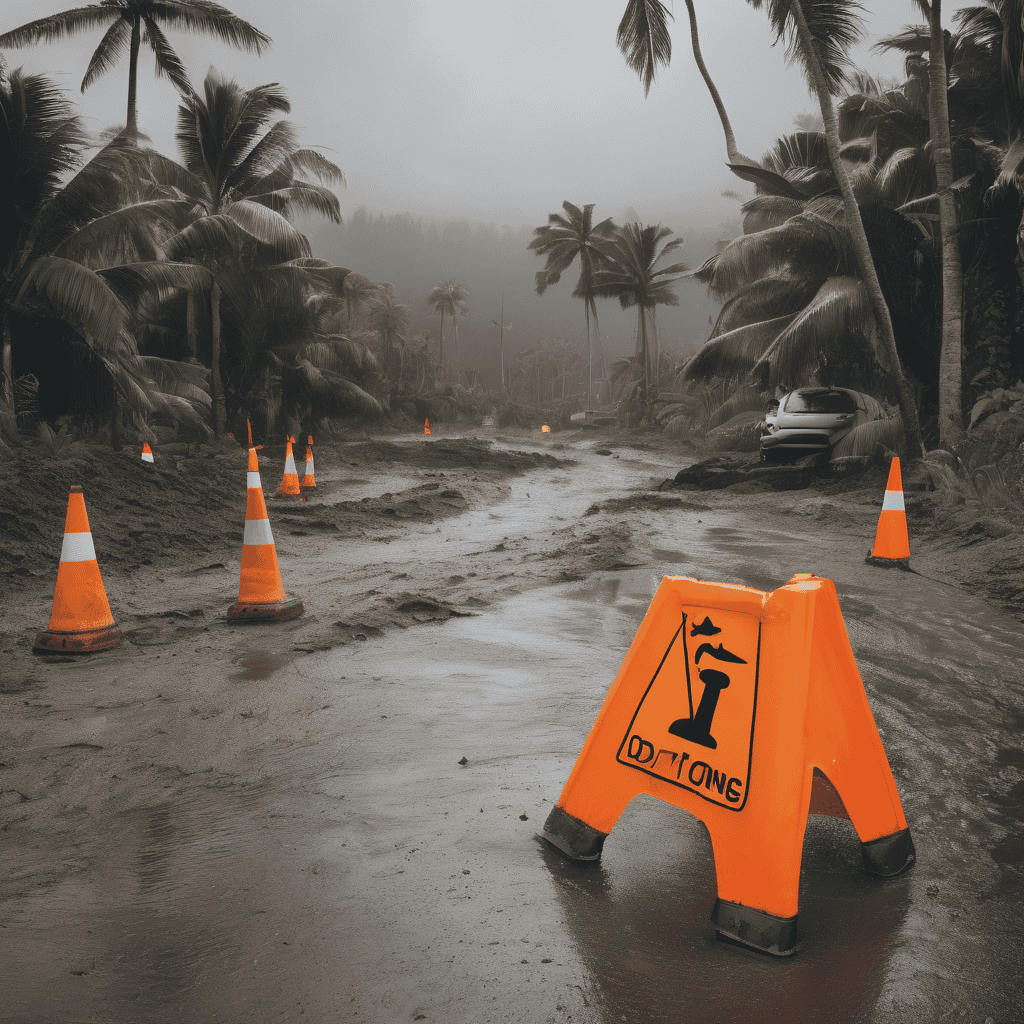 Heavy Rain Delays Fiji Semo Slip Bypass Construction; Detours and Light-Vehicle Routes in Place