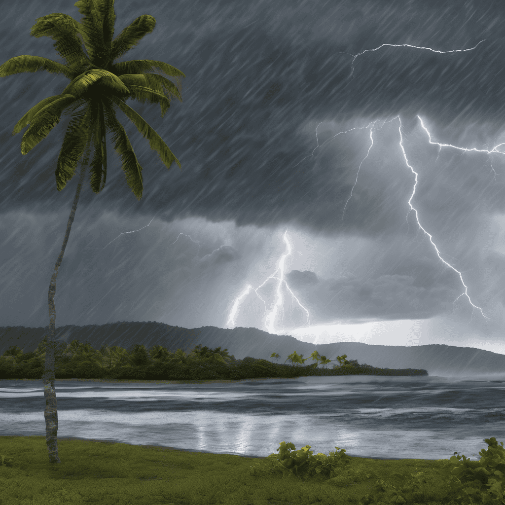 Fiji Weather Forecast: Cloudy With Showers and Thunderstorms Across Fiji, Isolated Heavy Falls Possible and Moderate Winds