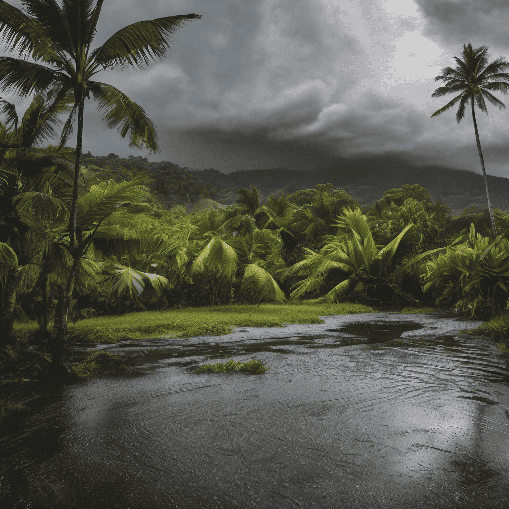 Fiji Weather Bulletin: Heavy Rain Alert for Western Division and Kadavu with Strong Winds and Flood Risk