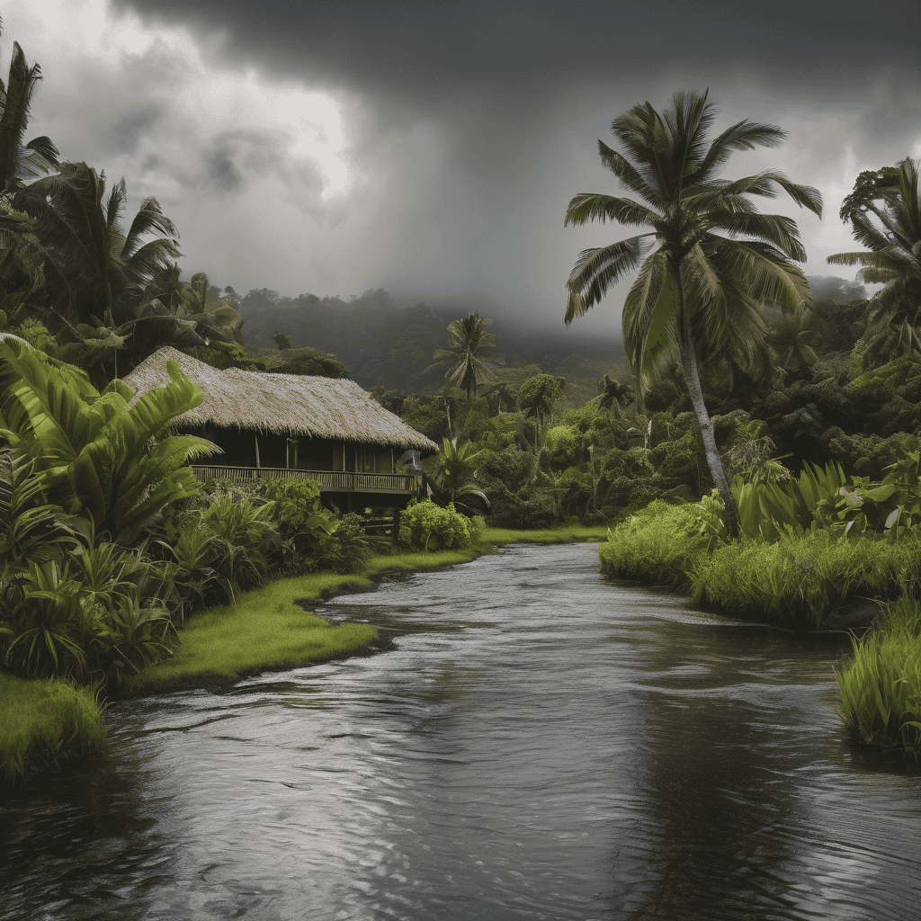 Fiji Weather Bulletin: Trough East of Fiji Brings Showers, Thunderstorms, Heavy Rain and Localised Flood Risk