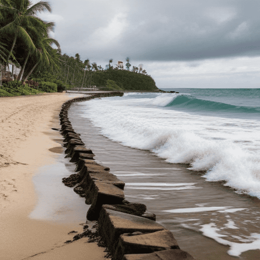 Illustration of 440 metre Namoli seawall in Lautoka to be upgraded – PM