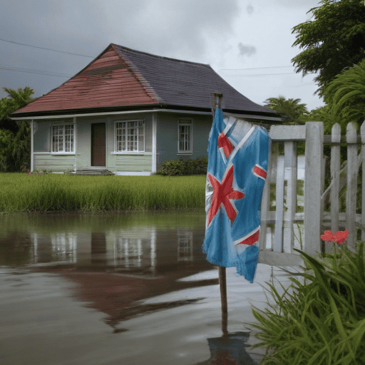 Illustration of 47 Families Evacuated from Floods in Tavua