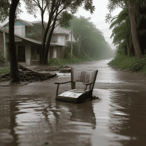 Illustration of 47 Families Evacuated from Floods in Tavua